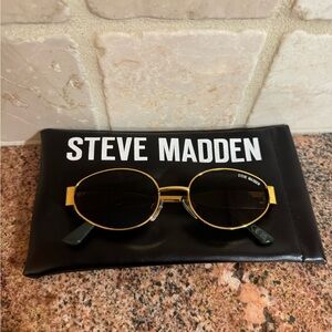 Steve Madden Black & Gold Sunglasses